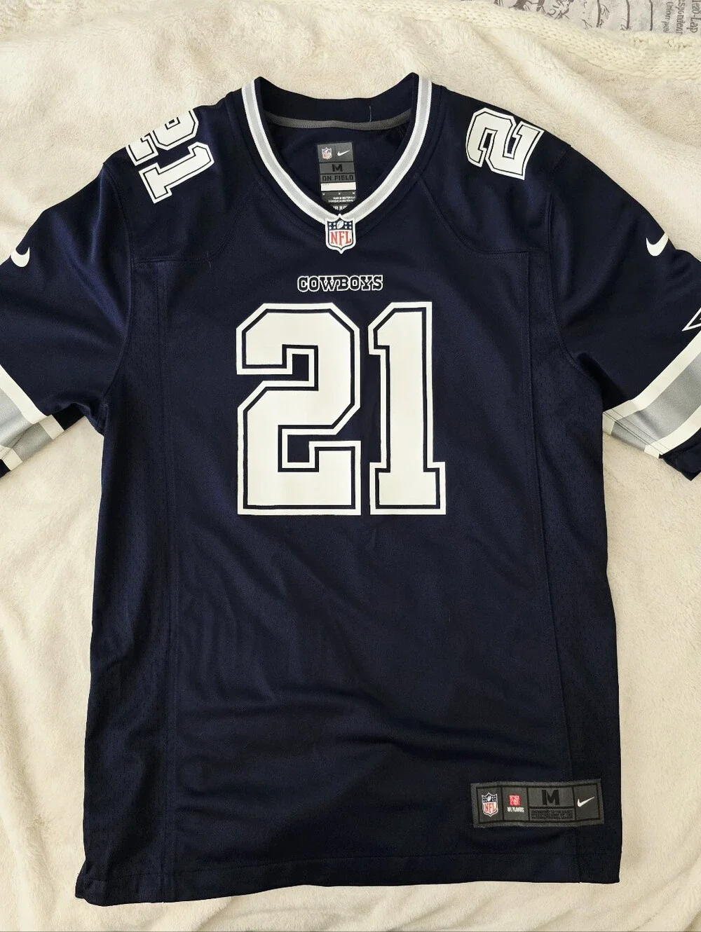 Nike Men’s Dallas Cowboys #21 Navy Vapor Limited Football Jersey, Size M